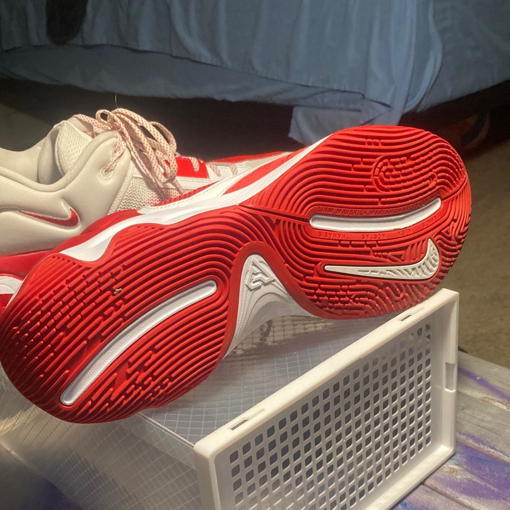 Nike Red And White Sneakers - image 6